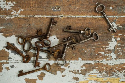 Old, ornate keys
