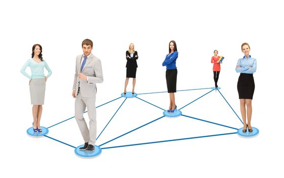 social or business network