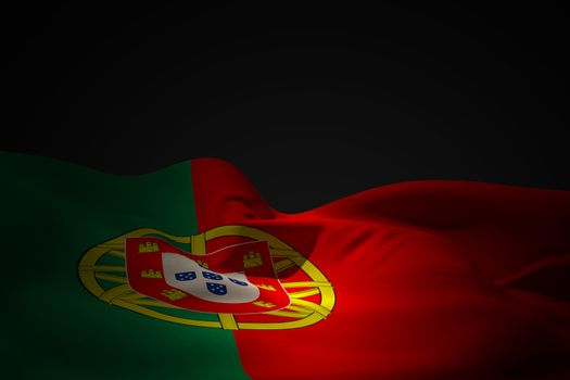 Portugal flag waving
