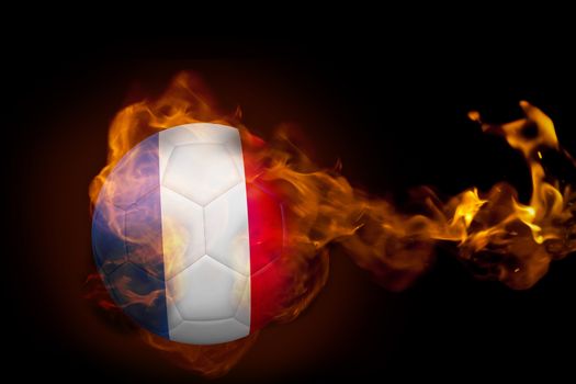 Fire surrounding france ball