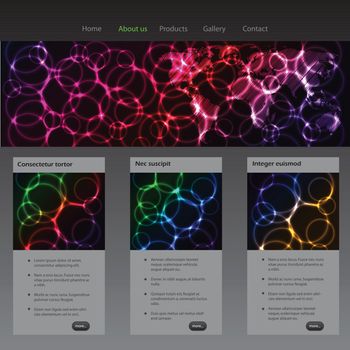 Plasma and laser web template