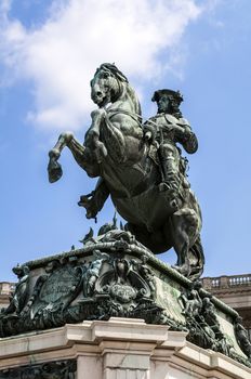 Monument to Prince Eugene of Savoy in Vienna, Austria.