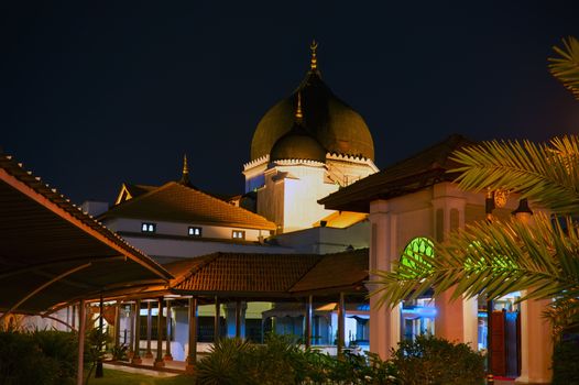 Kapitan Keling Mosque at Night.