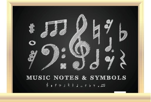 Handwritten musical notes