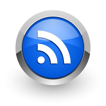 rss blue glossy web icon