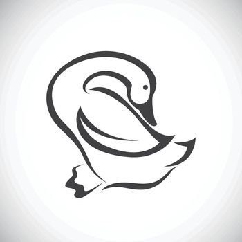 Vector image of an duck 
