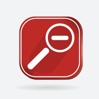 square icon, magnifier reduction