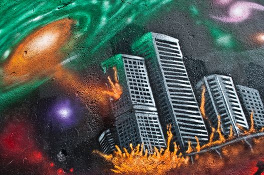 Urban Art - end of the world