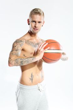 handsome basketball player
