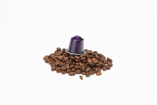 Seed of coffee with capsule