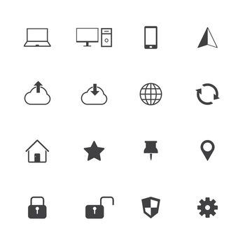 Internet icons set
