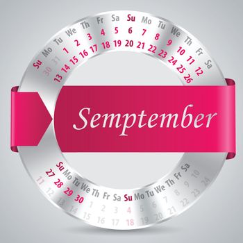 2015 september calendar design