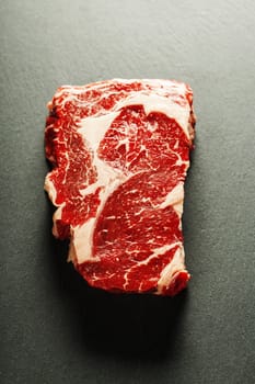 Raw beef steak 