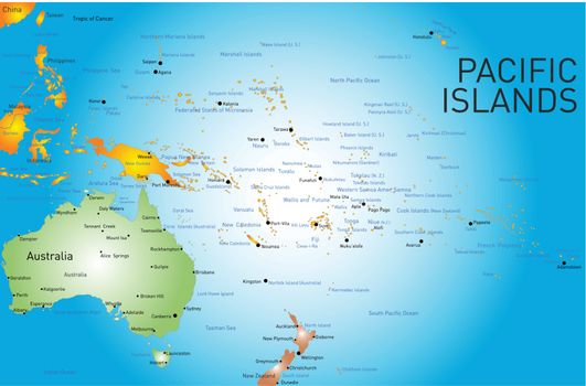pacific islands map