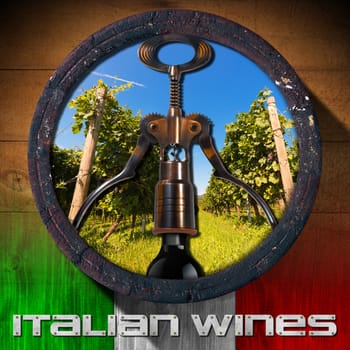 Italian Wines - Wooden Barrel