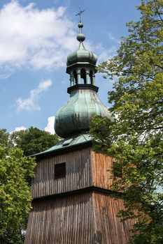 the wooden antique church in Podstolice near Cracow. Poland