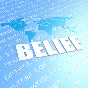 Belief world map