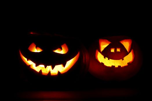 Halloween pumpkins jack-o-lantern