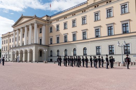Change of Guards at Royal Palace Norway