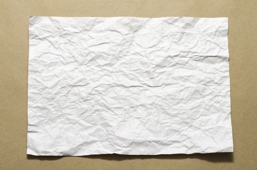 a4 size white crumpled paper