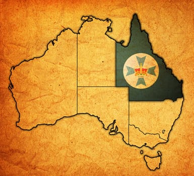 queensland on map of australia