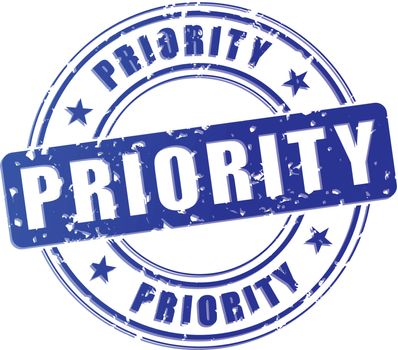 priority blue stamp icon