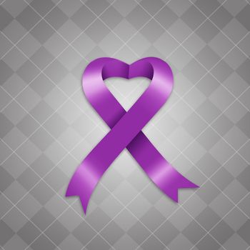 Awareness violet ribbon