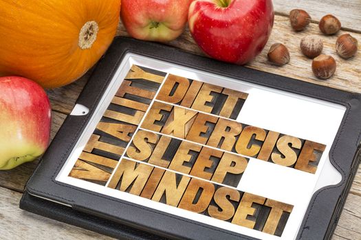 diet, sleep, exercise and mindset - vitality