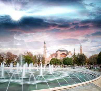 Famous Byzantine Church Hagia Sophia, Istanbul, Turkey