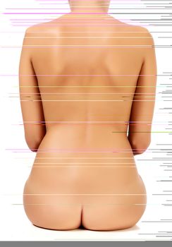 Naked female back