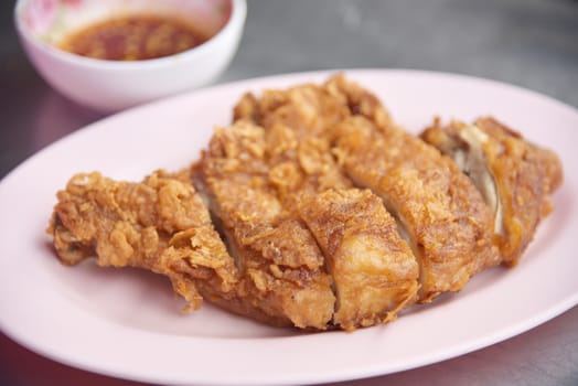 Chicken deep fried in Thai style