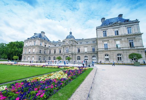 Luxembourg Gardens on a beautiful summer day - Paris