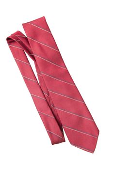 red with strips business neck tie