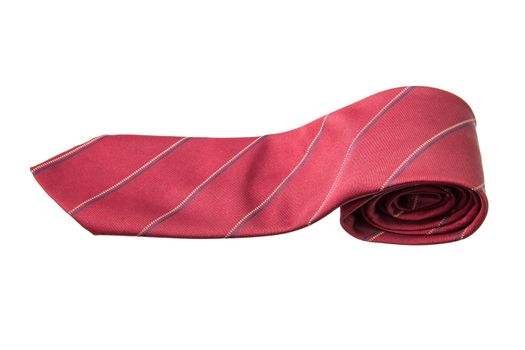 red with strips business neck tie