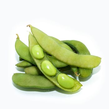Japanese cuisine edamame bean (boiled green soy beans)