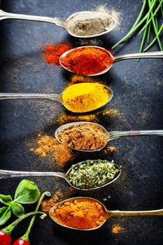 Herbs and spices selection