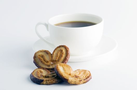 Cup of tea with cookies 