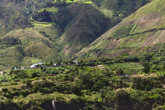 Rural Landscape in Tungurahua Province, Ecuador