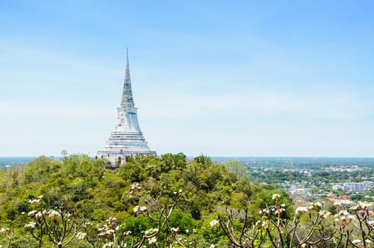 Pagoda on mountain in Phra Nakhon Khiri temple