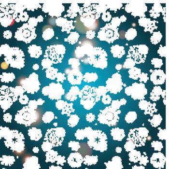 Snowflakes Winter seamless texture, endless pattern