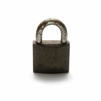 old padlock with rust