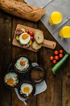 Rustic breakfast