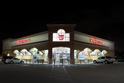 WESTMINSTER, CA/USA - NOVEMBER 10, 2014: Walgreens store exterior. The Walgreen Company is the largest drug retailing chain in the United States.