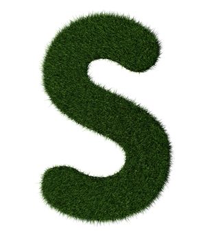 Grass alphabet - S