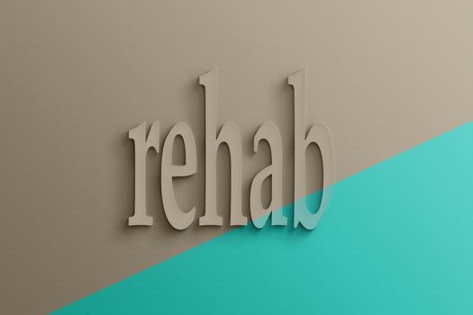 3d text of rehab