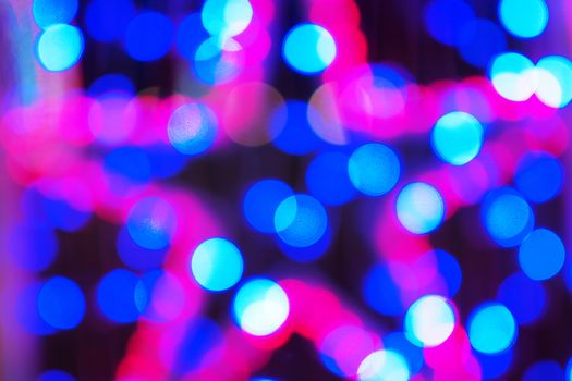 Colorful bokeh light as background 