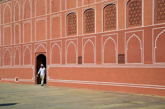 Jaipur, India - December 29, 2014: Indian man at The City Palace