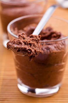 Spoon Full Of Chocolate Mousse