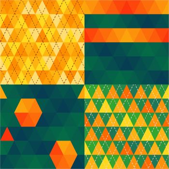 pattern triangle colorful modern stylish sharp