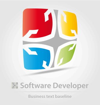 Software developer business icon